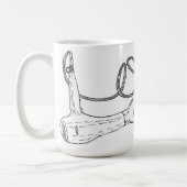 私が何を愛 コーヒーマグカップ (左)