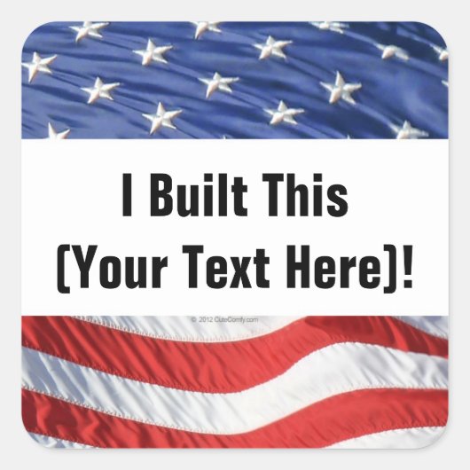 私が作った！ステッカー（パーソナライズ） スクエアシール (正面)