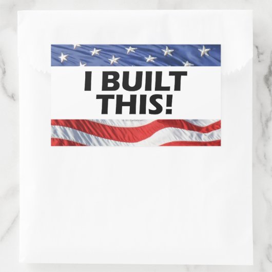 私が作った！ 長方形シール (バッグ)