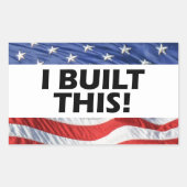 私が作った！ 長方形シール (正面)