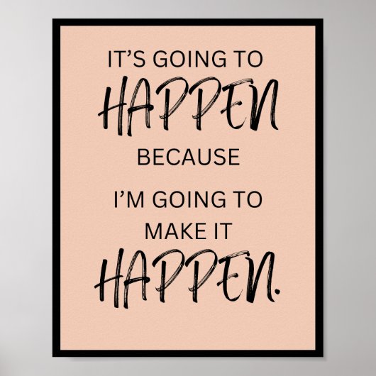 私が作るから起こる ポスター (正面)