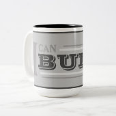 私が作れる コーヒーマグ (グレー) ツートーンマグカップ (正面左)