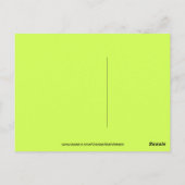 私が保お前の目の玉感動的 ポストカード (裏面)