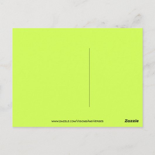 私が保お前の目の玉感動的 ポストカード (裏面)