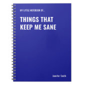 私が保抱えた事おもしろい引用文 ノートブック (正面)