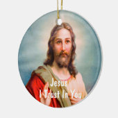 私が信じるイエス セラミックオーナメント (左)