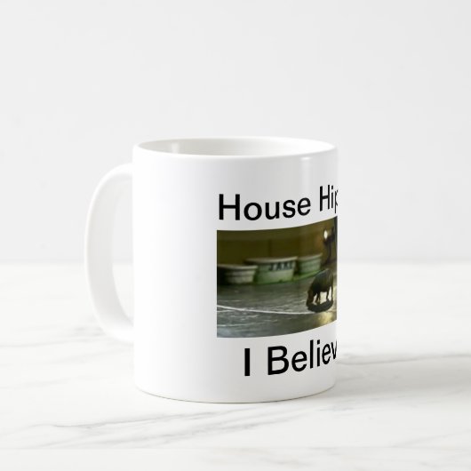 私が信じる家のカバ コーヒーマグカップ (正面左)