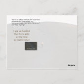 私が信じ出来るか? ポストカード (裏面)