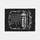 私が信頼するものドナルド・トランプアンチPotus V フリースブランケット (正面(横))