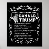 私が信頼するものドナルド・トランプアンチPotus V ポスター (正面)