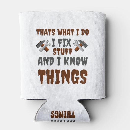 私が修正する事は、私は物と私は知っている 缶クーラー (裏面)