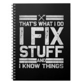 私が修正する物と私は知っている ノートブック (正面)