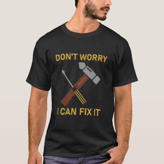 私が修正できることを心配しない Tシャツ (正面)