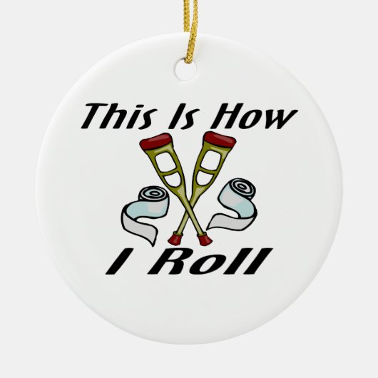 私が傷つけられていかに転がるか セラミックオーナメント (正面)