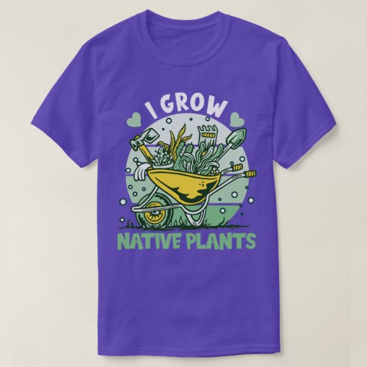 私が先住民植物を育てる Tシャツ (デザイン正面)