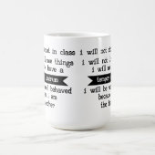 私が先生-クラスの先生のユーモアであるので コーヒーマグカップ (中央)