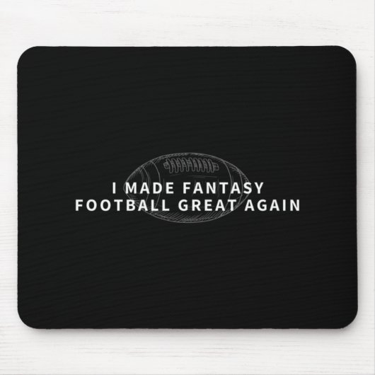私が再びファンタジー素晴らしサッカー荷車を引くファンタジー マウスパッド (正面)