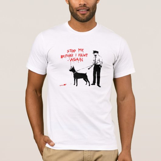 私が再度絵を描く前に私をストップ Tシャツ (正面)