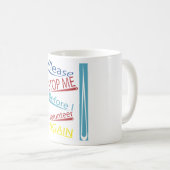 私が再度自ら申し出る前に私をストップ コーヒーマグカップ (正面右)