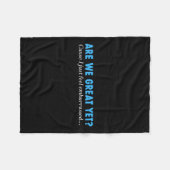 私が出素晴らし入したばかりか感じね フリースブランケット (正面(横))