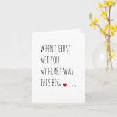 私が初めてバレンタインデーおもしろいの彼氏に会った時 カード (黄色い花)