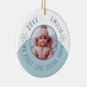 私が初めて雪のカスタム写真を見る セラミックオーナメント (右)