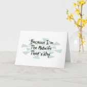 私が助産師だから カード (黄色い花)