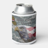 私が務めた – イラクの戦闘退役軍人 缶クーラー (缶正面)