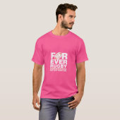 私が勝った時だけでなく永遠のラグビー Tシャツ (正面フル)