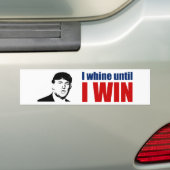 私が勝つまでドナルド・トランプの引用文-私はすすり泣きます-頭部との… バンパーステッカー (車上)