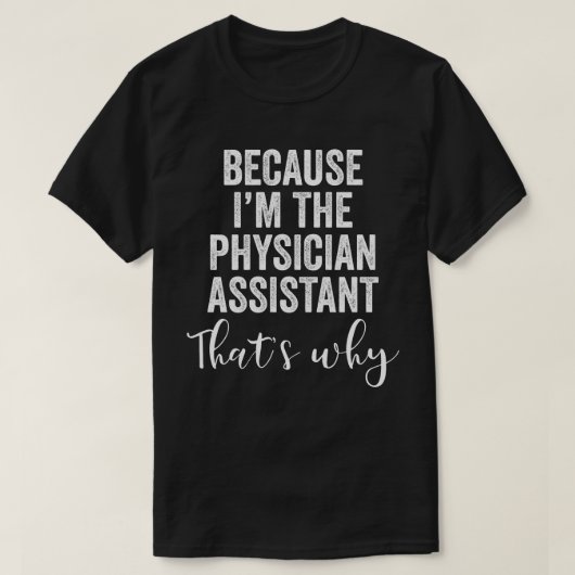 私が医療従事者だからです Tシャツ (デザイン正面)