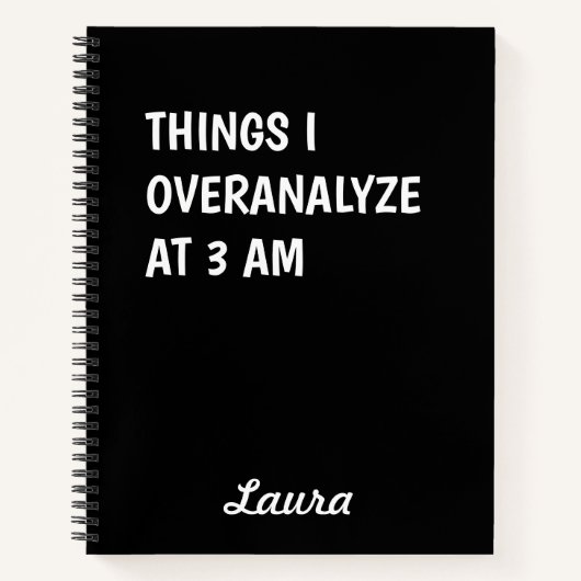 私が午前3時に分析しすぎること ノートブック (正面)