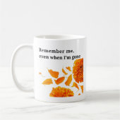 私が去った時も、私を覚えておきなさい コーヒーマグカップ (左)