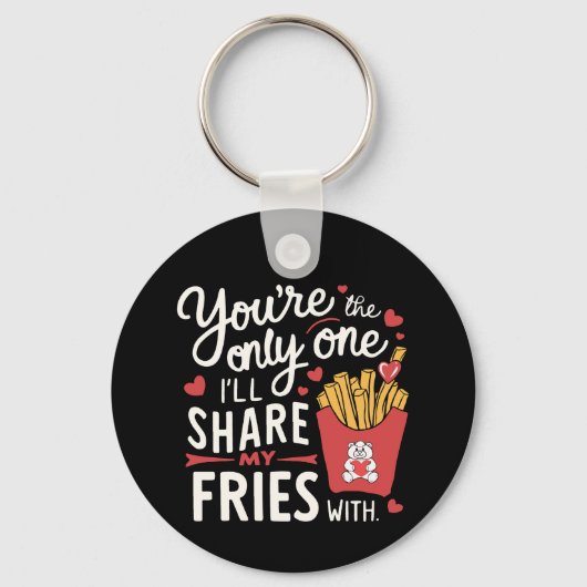 私が友達と共有する友達おもしろいは キーホルダー (正面)
