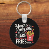 私が友達と共有する友達おもしろいは キーホルダー (正面)