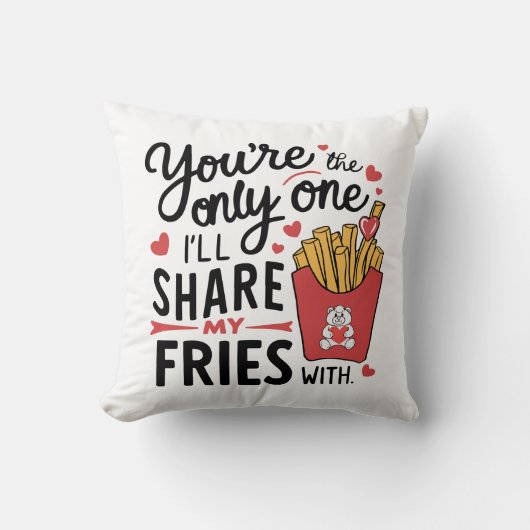 私が友達と共有する友達おもしろいは クッション (正面)