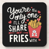 私が友達と共有する友達おもしろいは コースター (正面)