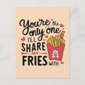 私が友達と共有する友達おもしろいは シーズンポストカード (正面)