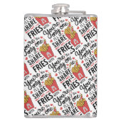 私が友達と共有する友達おもしろいは フラスク (裏面)