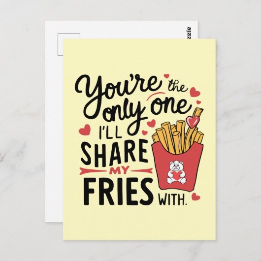 私が友達と共有する友達おもしろいは ポストカード (正面/裏面)