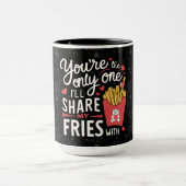 私が友達と共有する友達おもしろいは マグカップ (中央)