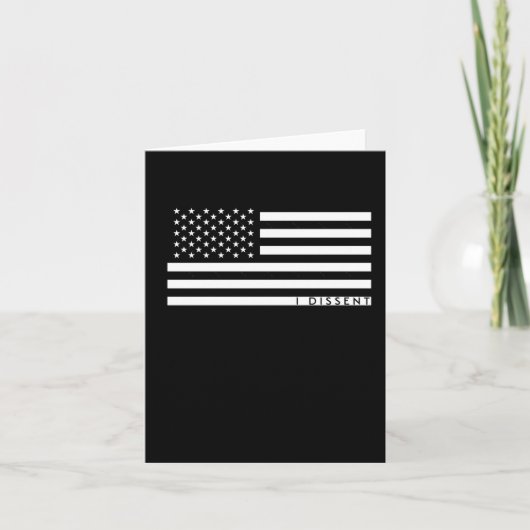 私が反対するアメリカ国旗1 カード (正面)