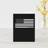 私が反対するアメリカ国旗1 カード (黄色い花)