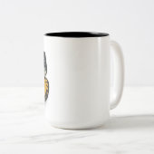 私が収集する神のドット感動的コーヒーマグ ツートーンマグカップ (正面右)