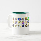 "私が取った端正な物の一部。" ツートーンマグカップ (正面左)