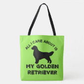 私が取り上げているのは私のゴールデン・レトリバーのシルエットだけだ トートバッグ (正面)