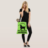 私が取り上げているのは私のゴールデン・レトリバーのシルエットだけだ トートバッグ (モデル)