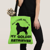 私が取り上げているのは私のゴールデン・レトリバーのシルエットだけだ トートバッグ (クローズアップ)