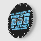 私が取り上げるこ気にと全てPowerlifting -かわいいトレーニング ラージ壁時計 (傾斜)