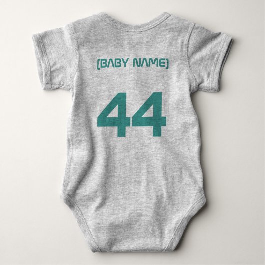 私が取り上げる公式は気に一つしかない(AMG Green) ベビーボディスーツ (裏面)